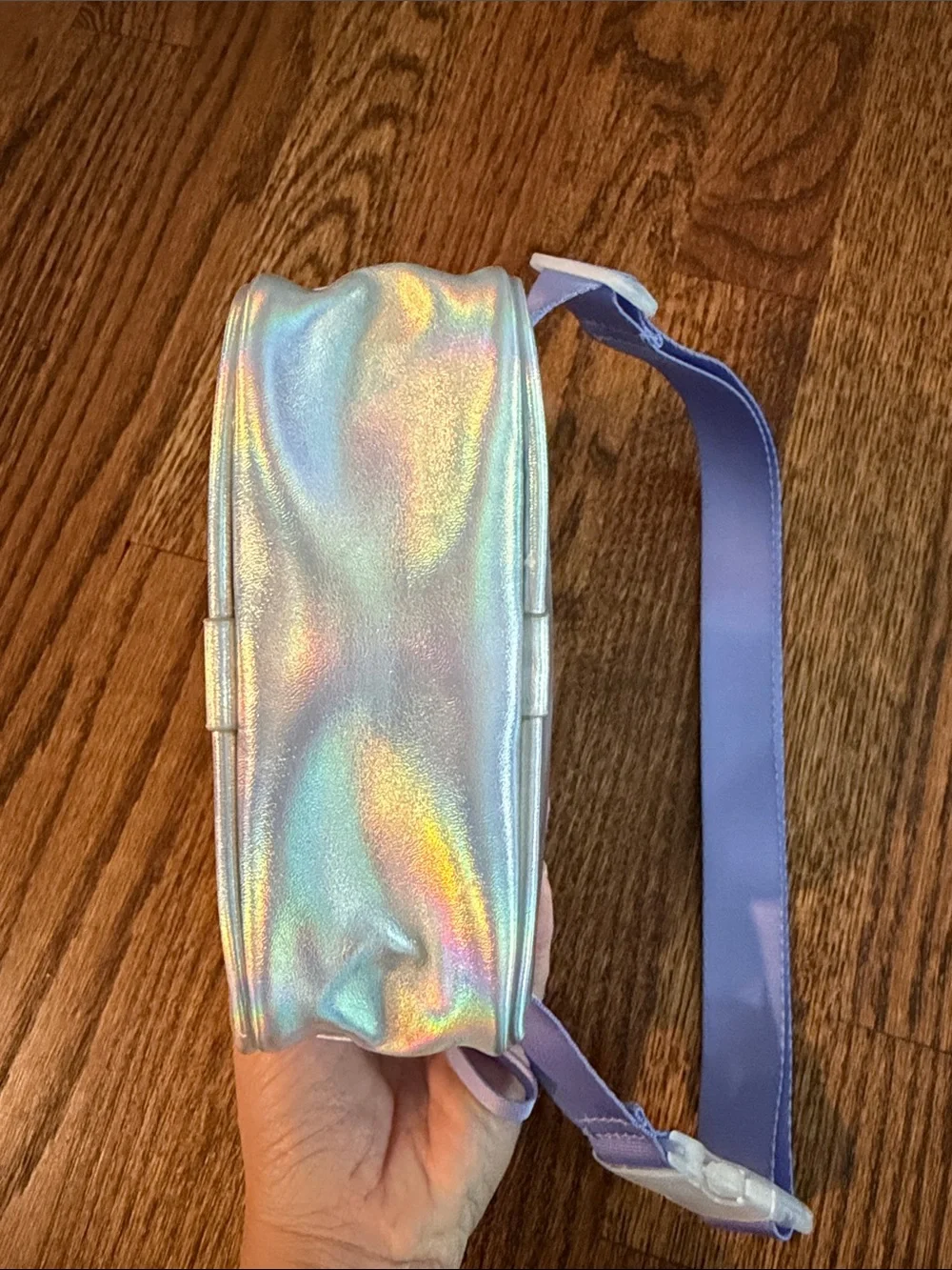LIKE NEW Cat & Jack Purple Sequins Stars Unicorn Crossbody Bag Purse Zip Close